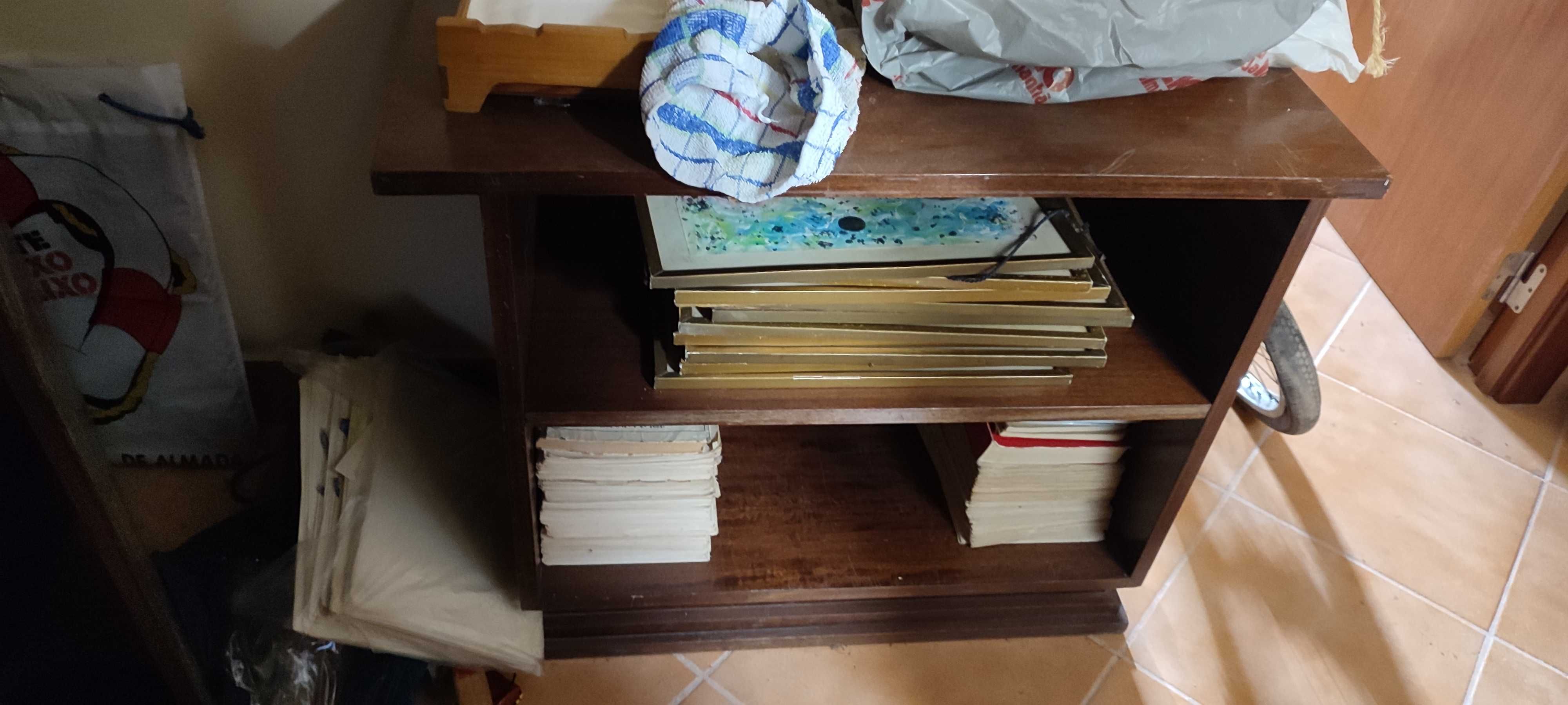 Mobiliário Vintage Anos 50/60 – Estante em Madeira Nobre