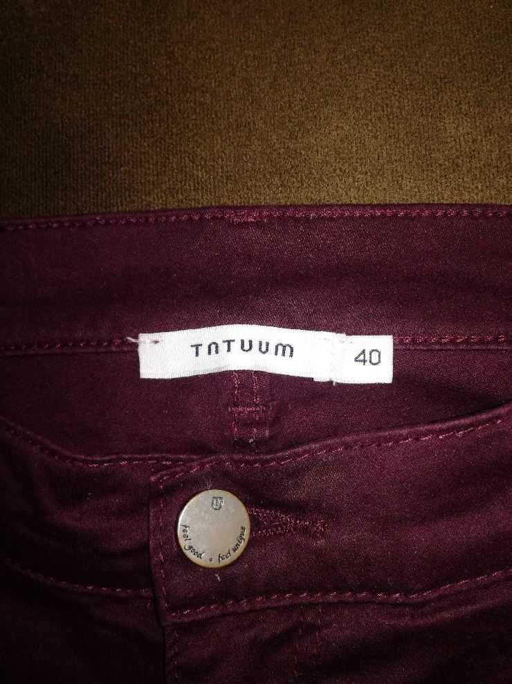 spodnie damskie Tatuum rozm.40 kolor ciemny fiolet