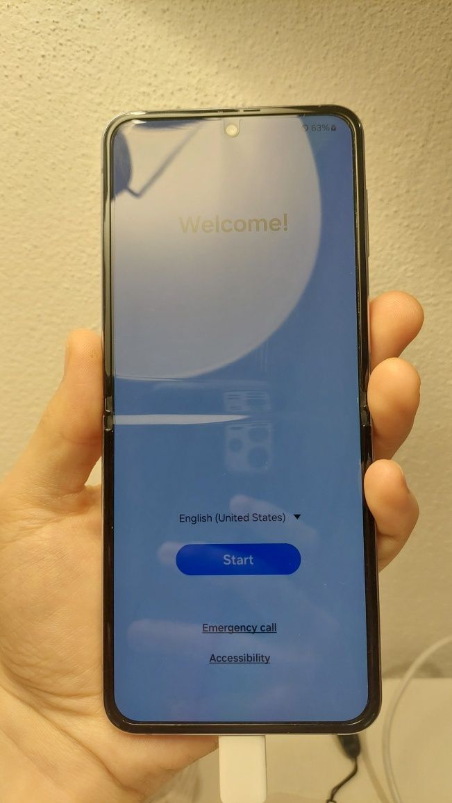 Samsung galaxy z flip 4 256gb azul bom estado e oferta de capa