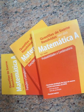 Livros Questões de Exame Resolvidas Matemática A 12º ano