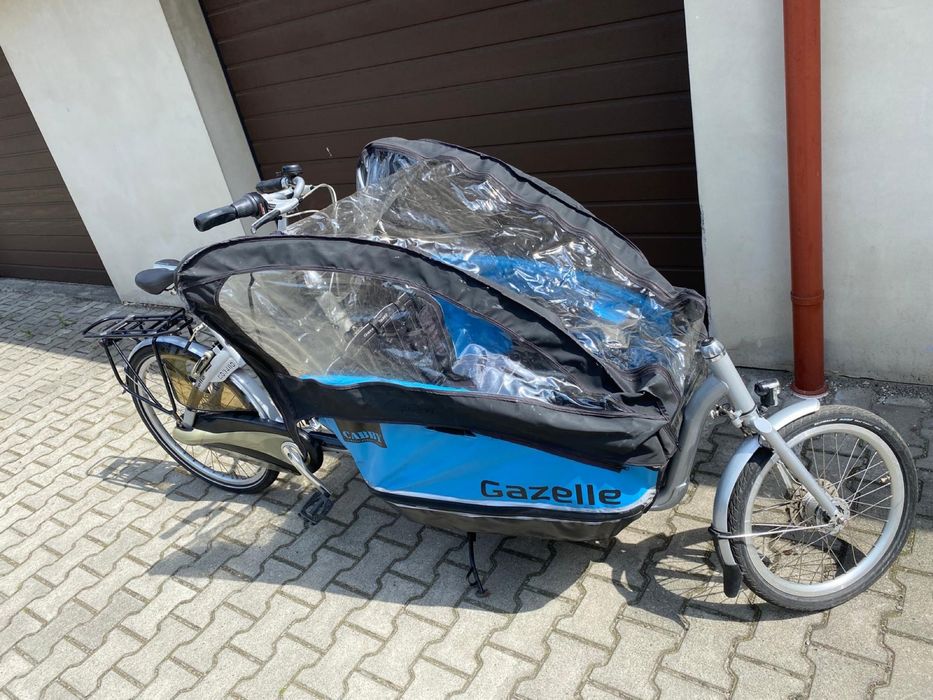 Rower towarowy Gazelle Cabby+osłona foliowa+adapter fotelika