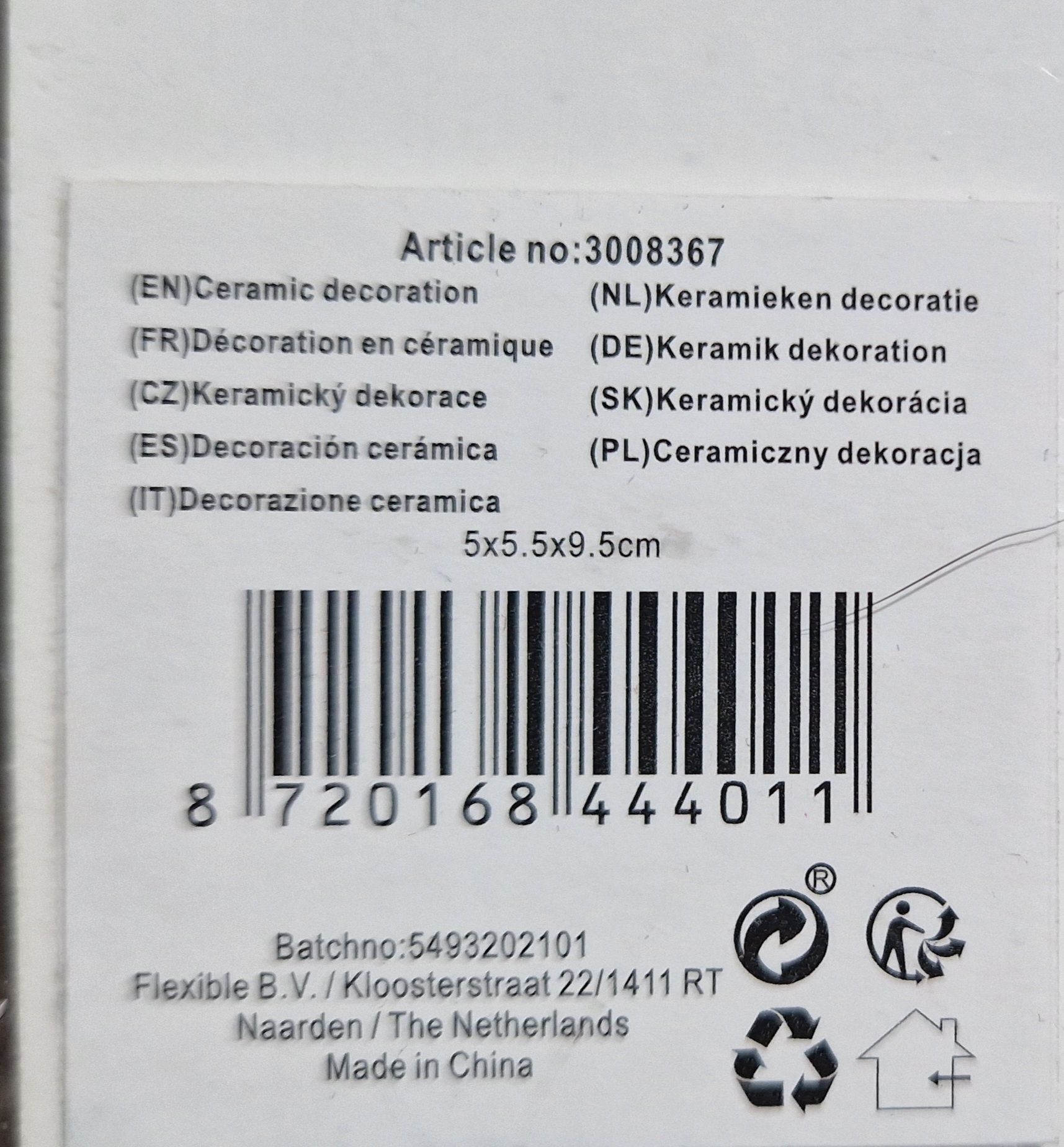 Ceramiczne wielkanocne zajączki króliki 3 szt figurka ozdobą zając