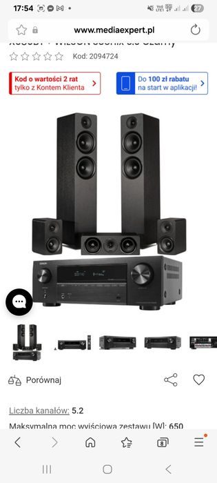 Pioneer kino domowe amplituner 5 głośników zestaw Okazja