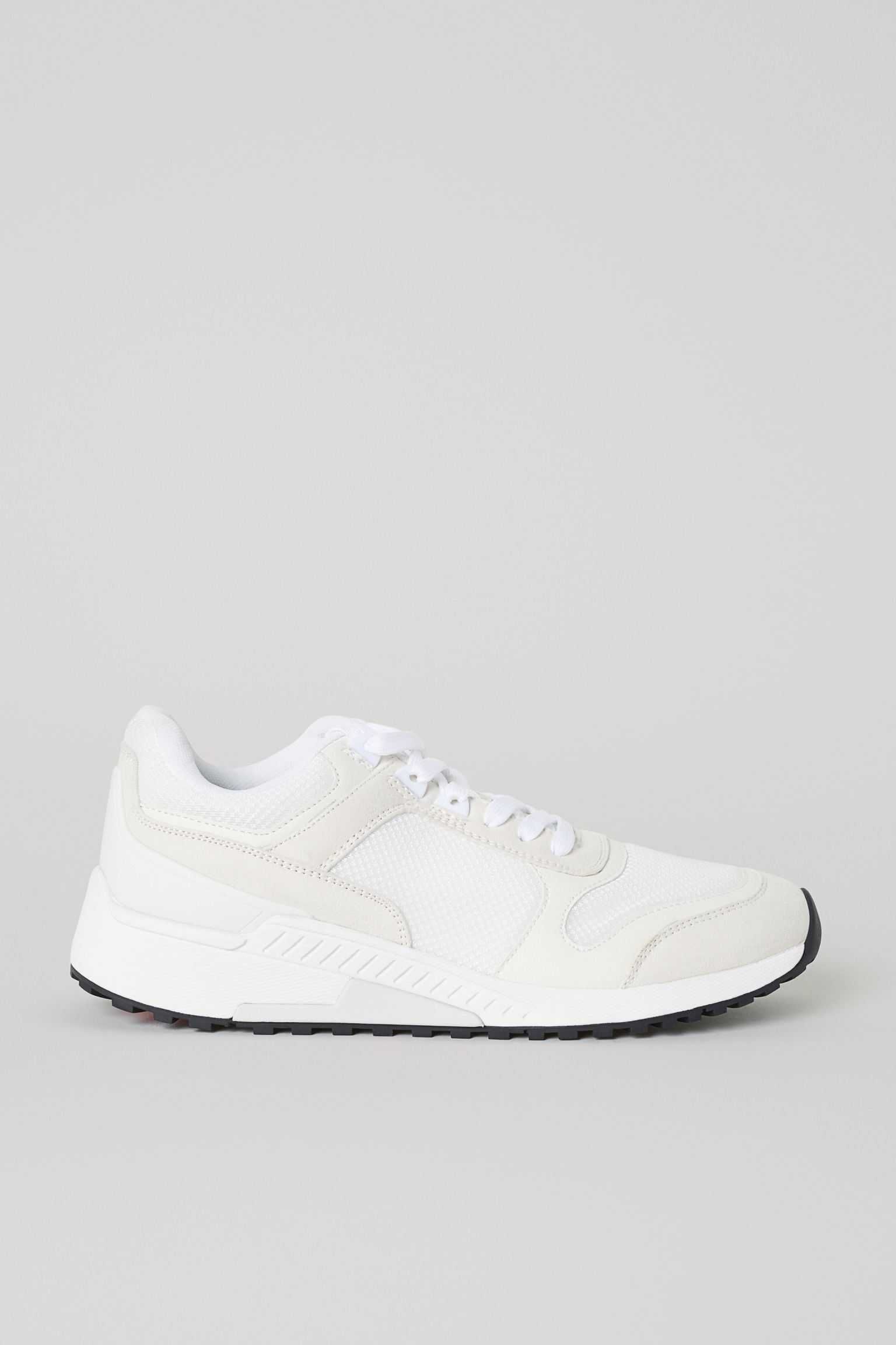 Кроссовки белые h&m mesh white men sneakers мужские