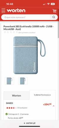 Power bank 2 USB