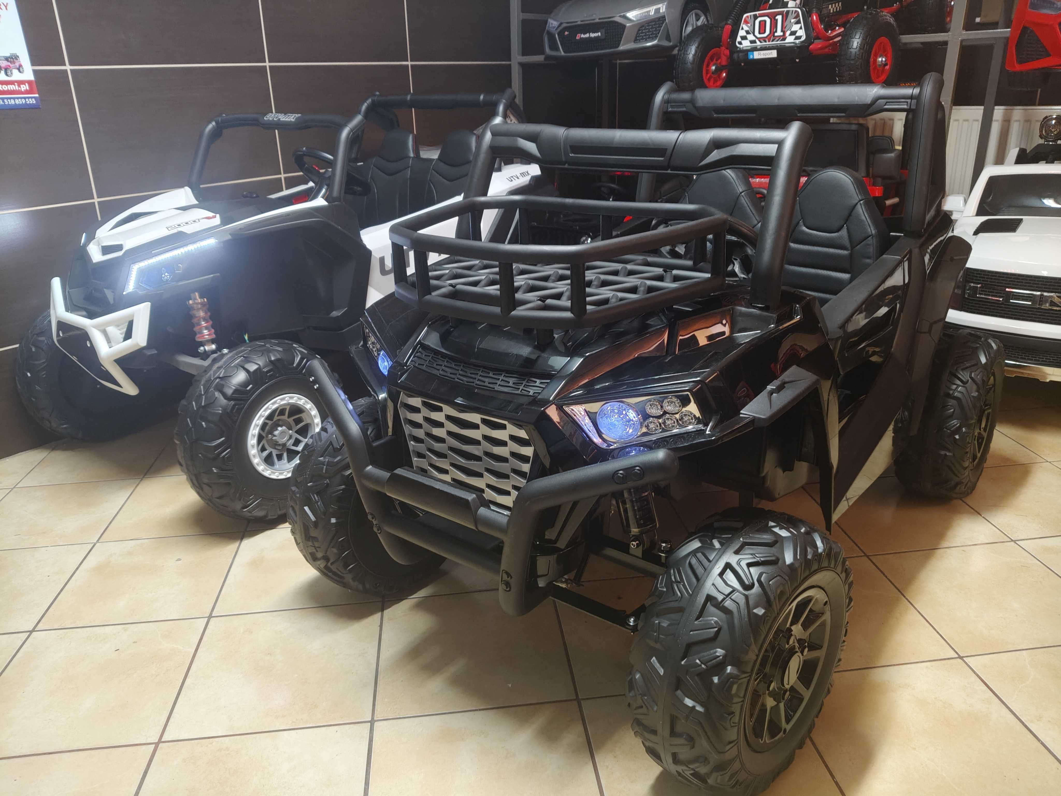 Buggy UTV SUPER MUSTER na akumulator dla dzieci Czarne