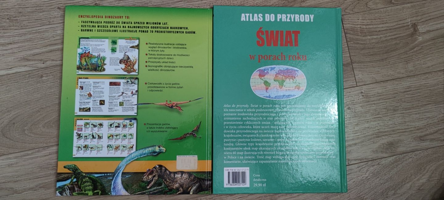 Atlas do przyrody IBIS i Dinozaury encyklopedia dla dzieci