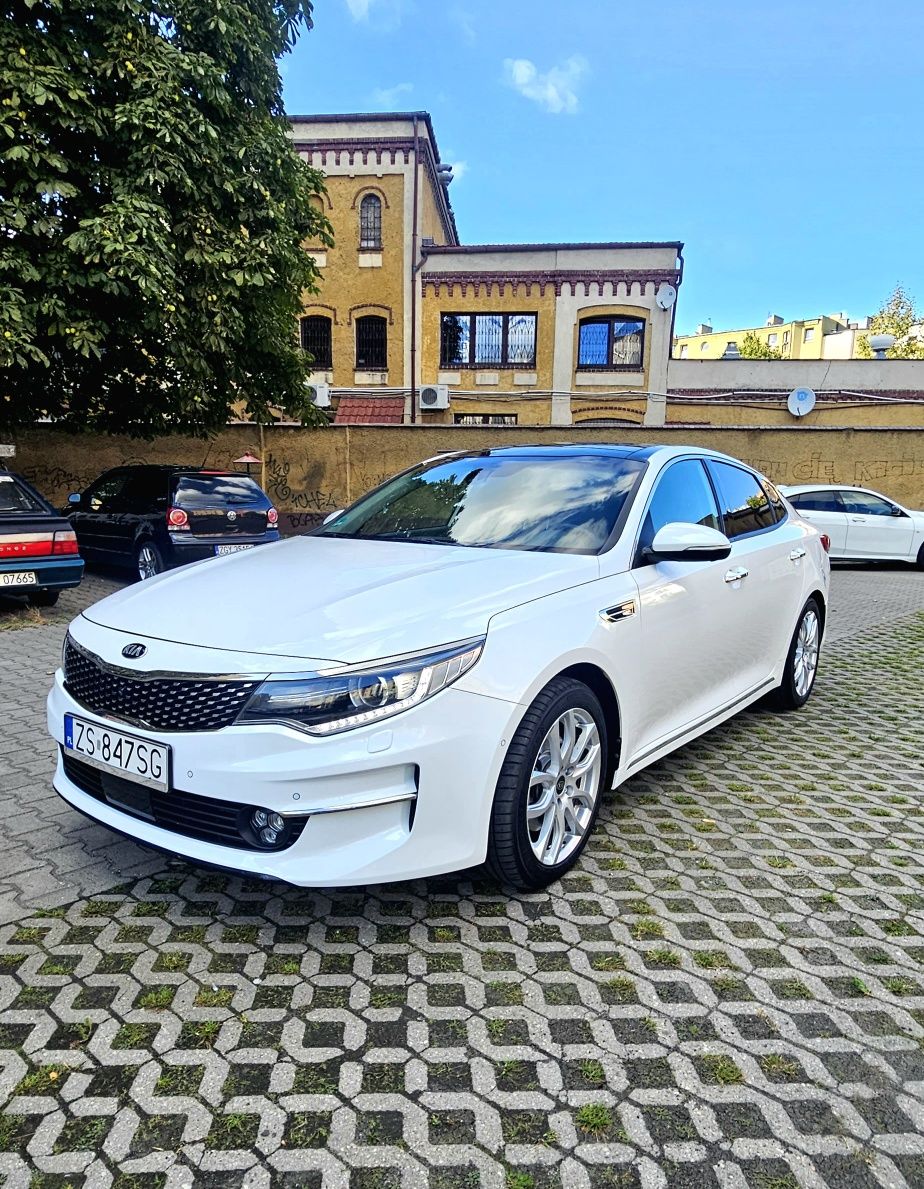 Kia Optima JF • Full opcja • Biała perła • Kamery 360 • Automat