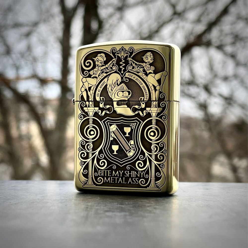 Нова оригінальна запальничка Zippo Futurama Bender Armor