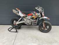 Pitbike MRF 160SMR 160 PMT soft, czarne felgi, gaźnik nibbi