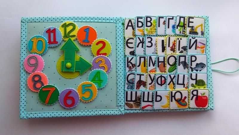 Абетка та Матиматика. Розвиваюча книга для дітей.