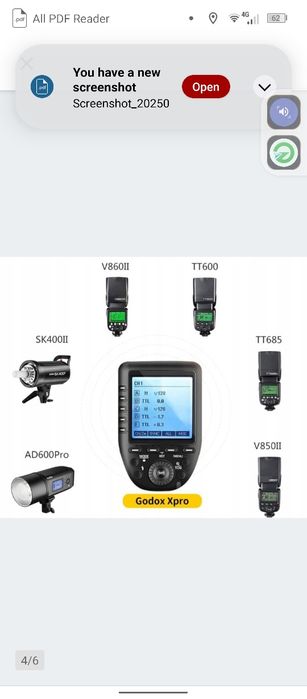 Godox XproS Ttl bezprzewodowy nadajnik wyzwalacza