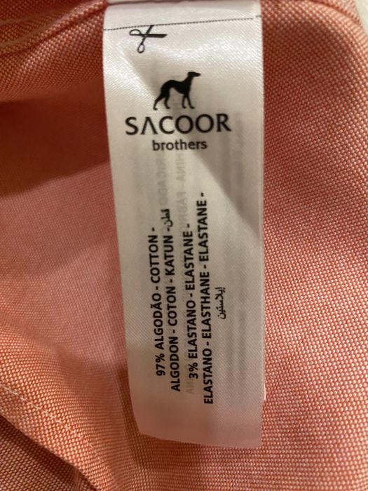 Camisa rosa da Sacoor, homem, rigorosamente nova