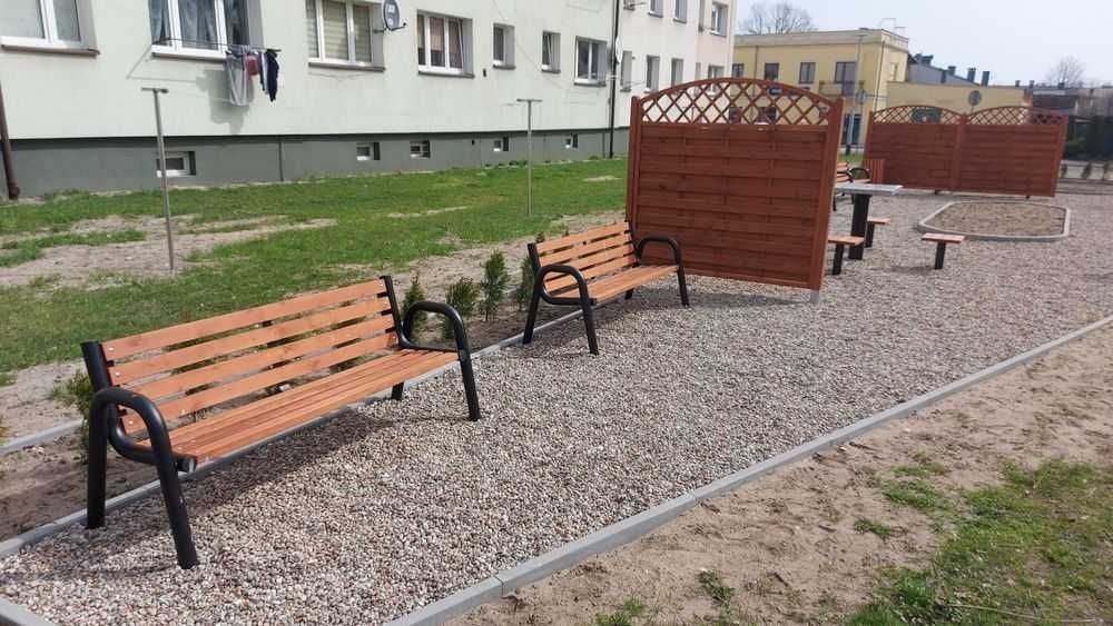 Ławka parkowa - świerk bez żywicy, ATEST CERTYFIKAT 170 cm