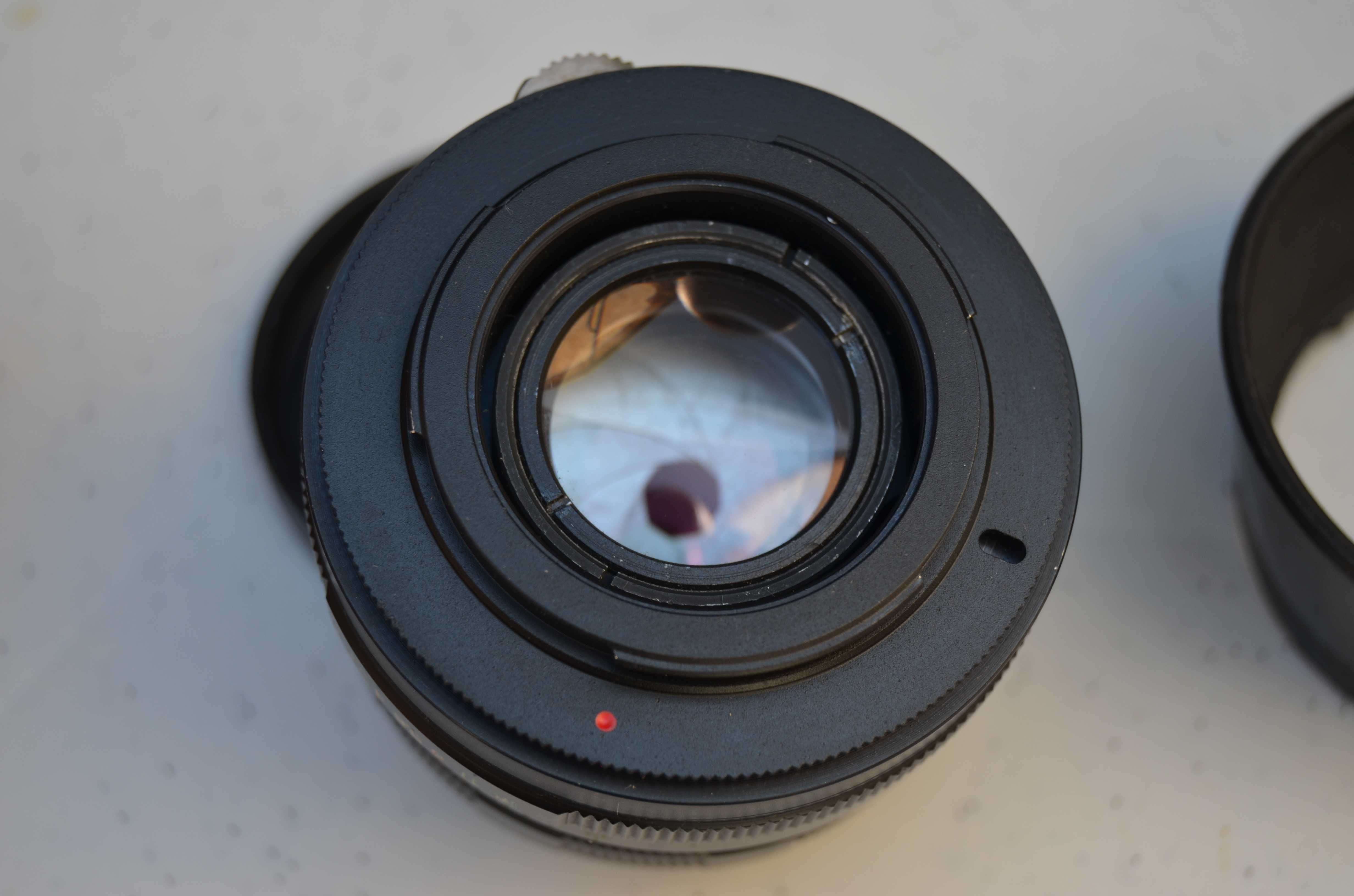 Объектив HELIOS - 44 M с адаптером для Nikon + бленда.