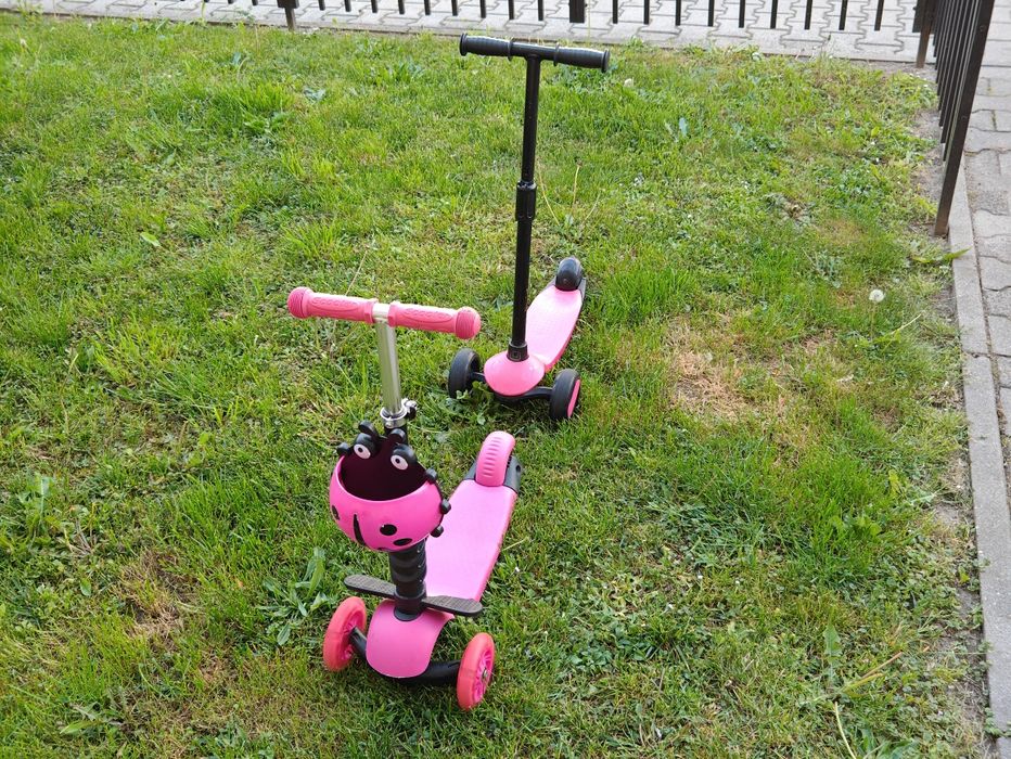 Hulajnoga trójkołowa smiki oraz ricokids