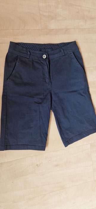 Granatowe szorty bermudy XS