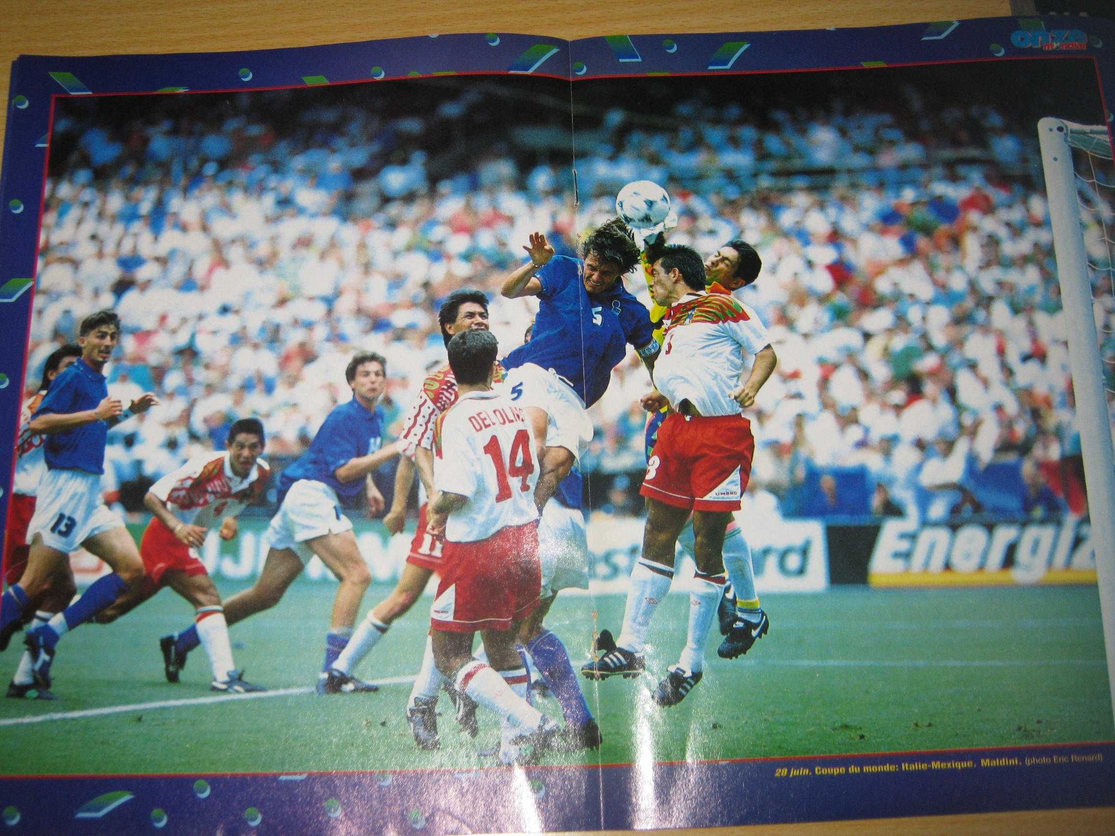 Posteres Futebol França Lama/Lizarazu + Album Fotos 94 Onze Mondial