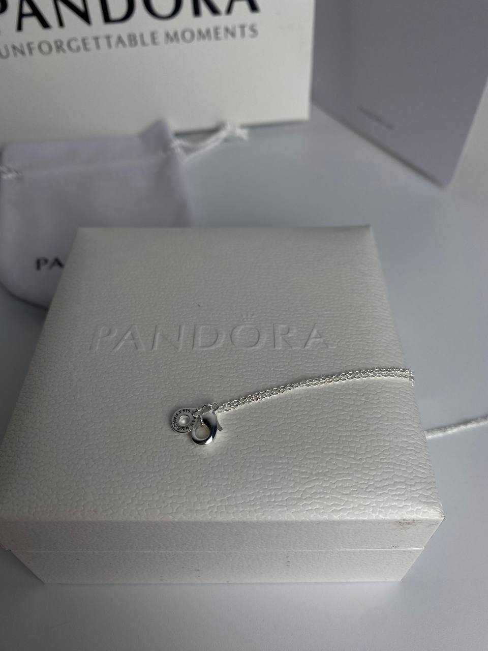 Pandora підвіска з логотипом та паве