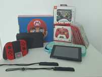 Zestaw Nintendo Switch - full pakiet_stan idelany
