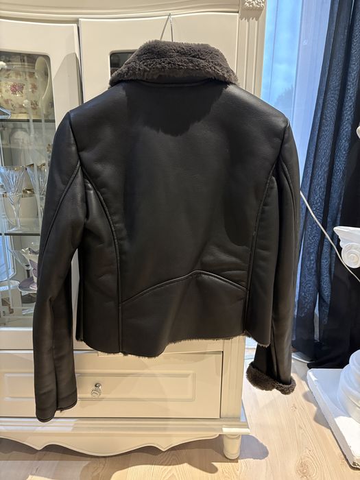 Kurtka  kożuszek Mango z ekologicznej skóry rozm. L