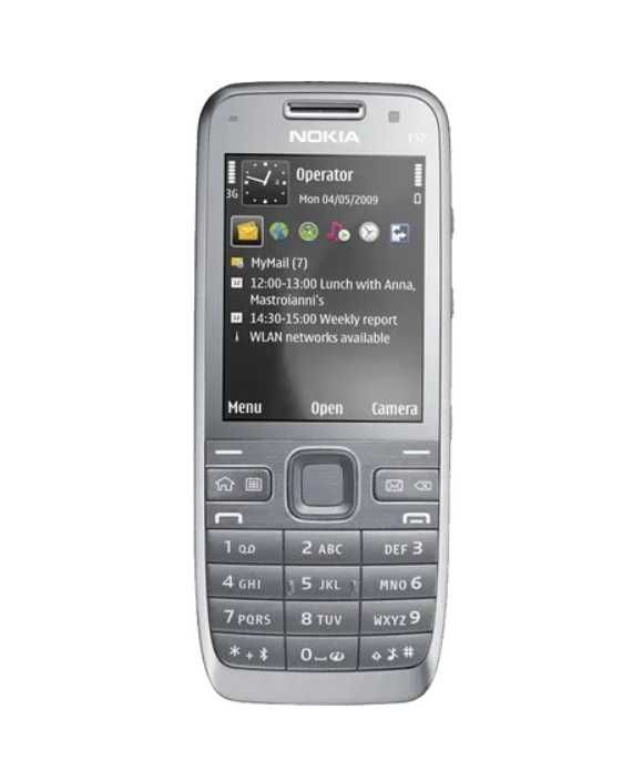 Мобильный телефон Nokia E52 Silver 2.4" 3.2 Мп 1500 мАч 3G GPS