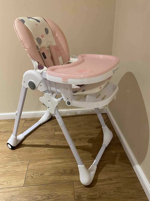 Krzesełko do karmienia KINDERKRAFT Yummy Różowy