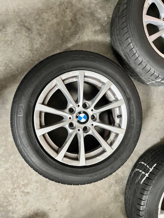 Jogo de Jantes originais BMW 16” + pneus goodyear 205/60r16 runflat