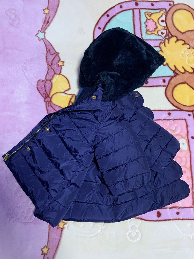 Детская, зимняя курточка на девочку 1-2 года; фирменная куртка Jacadi