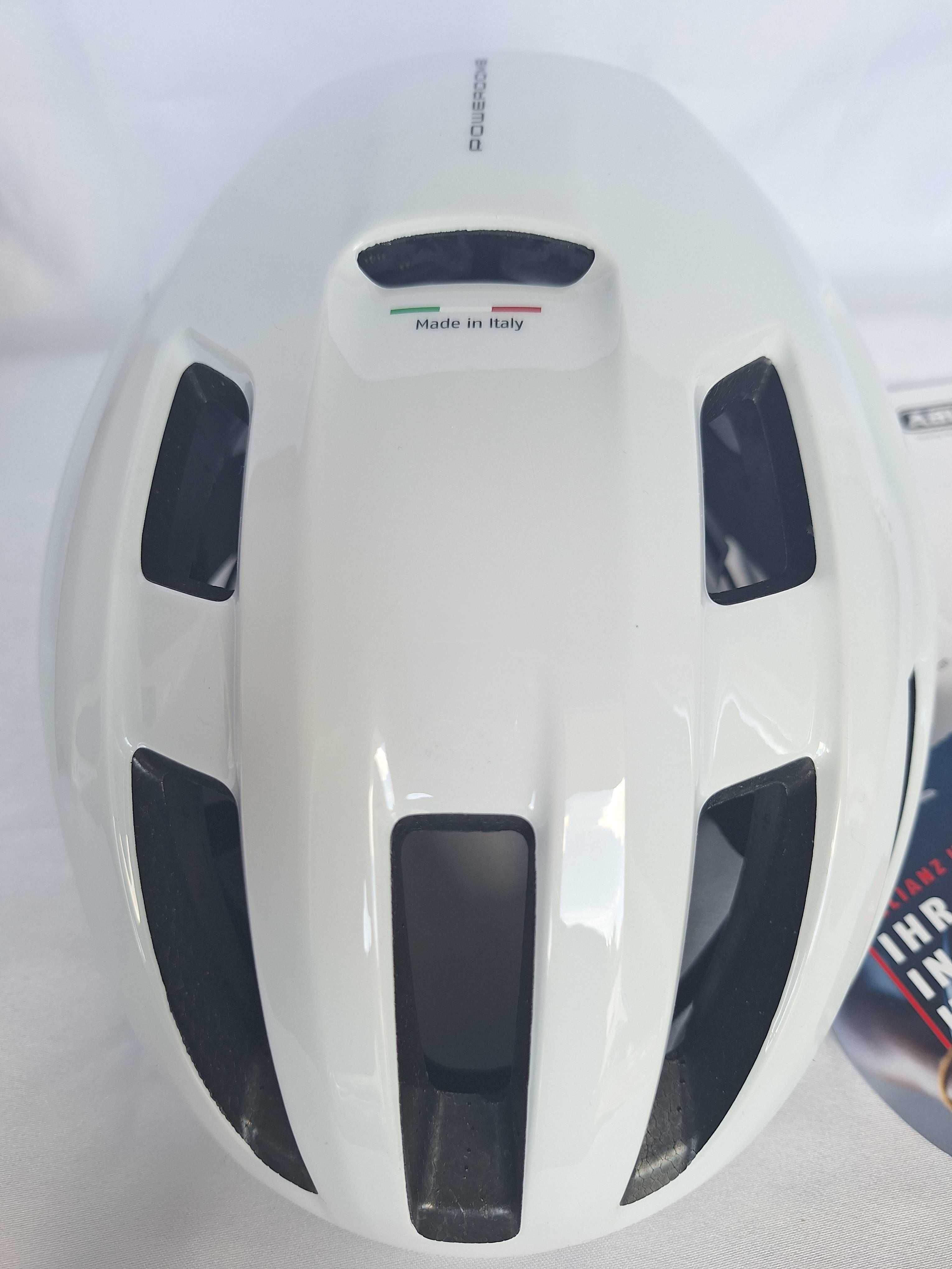 Kask rowerowy Abus Powerdome Shiny White M 54-58cm