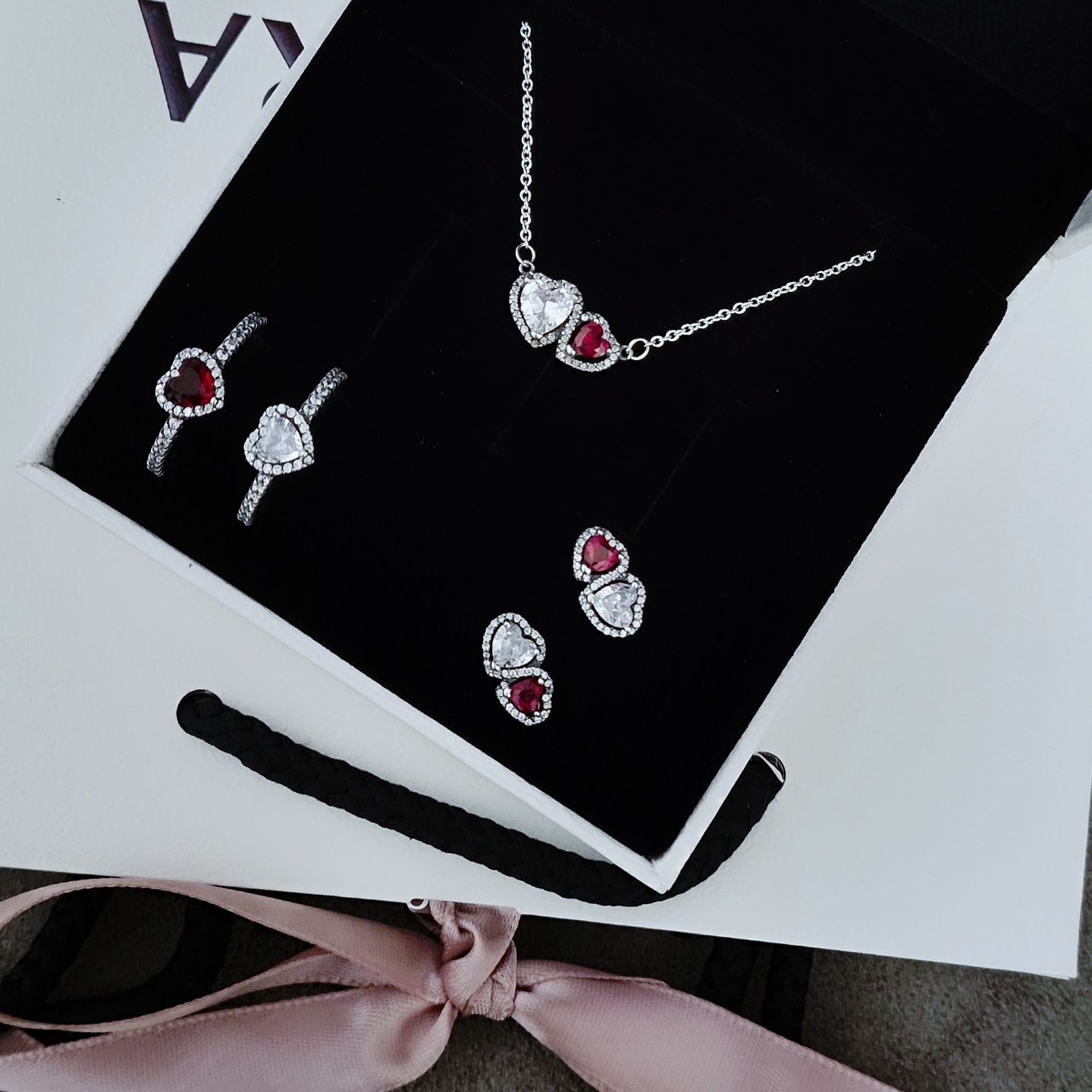 Pandora сердечко колечко сережки підвіска