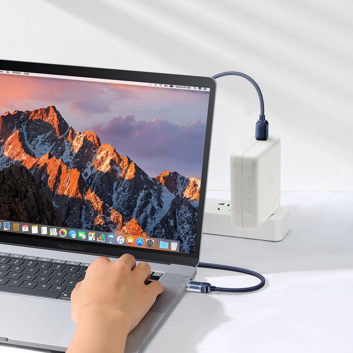 Kabel Joyroom A4 Usb-C / Usb-C 100W 1.2M Z Wyświetlaczem - Niebieski