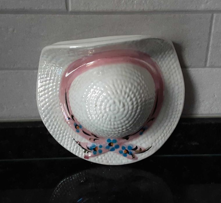 Vaso/Floreira de Parede em Loiça Vintage