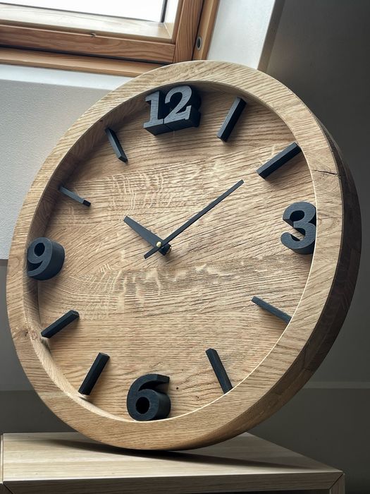 Zegar dębowy ścienny 50cm