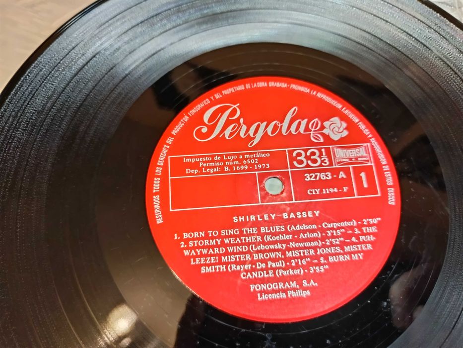 Winyl Winyle Płyty Winylowe Płyta winylowa Shirley Bassey