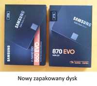 Samsung-nowy,zapakowany 870 EVO-2 TB-dysk ssd.Polecam inne modele.