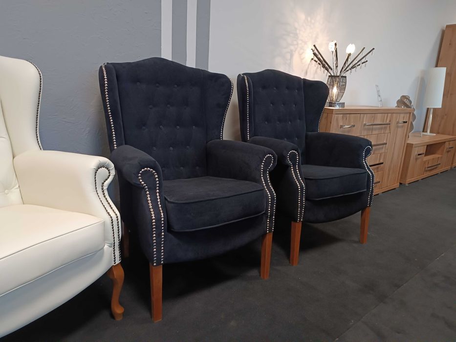 Nowy Fotel PREZESA - Tkanina Zmywalna, 2 sztuki, -50% PRODUCENT Pyka