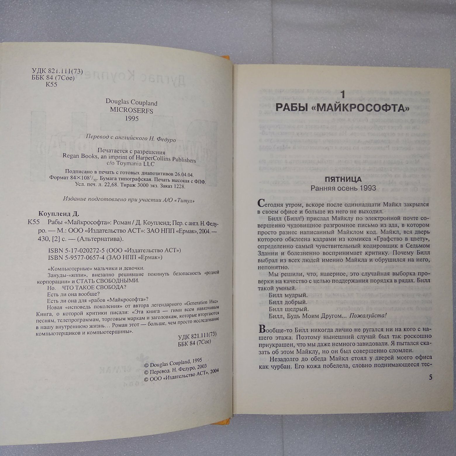 Книга: Раби "Майкрософта", Дуглас Коупленд, 2004
