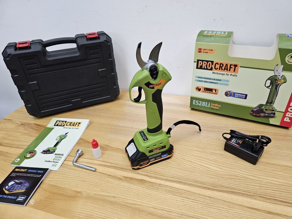 Секатор Procraft ES28LI +Кейс +Акб 2.0Ah Turbo Гарантия 36мес