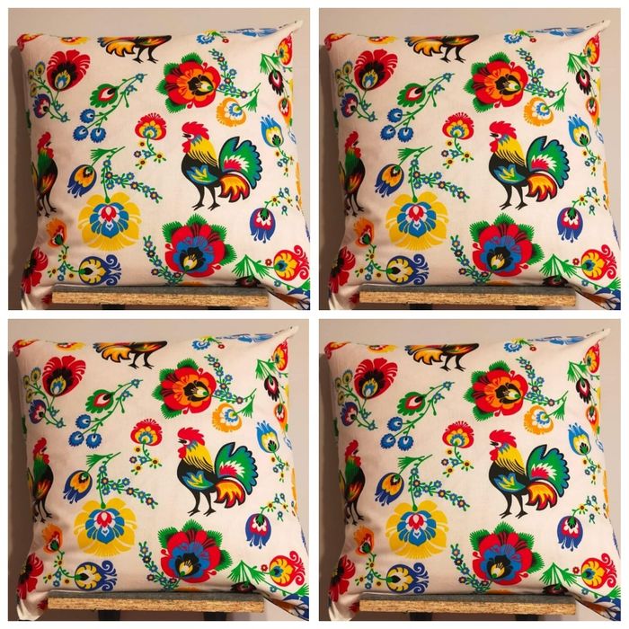 Zestaw poszewek na Jaśki wzór łowicki 4 szt / 28 zł