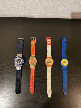 Relógios RAROS de coleção: crunch kit Kat Colgate Nesquik - baratos