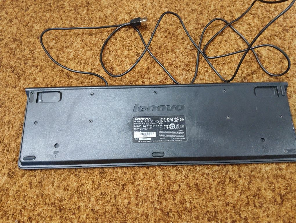 Клавіатура Lenovo keyboard Desktop PC KB4721 USB Wired Universal