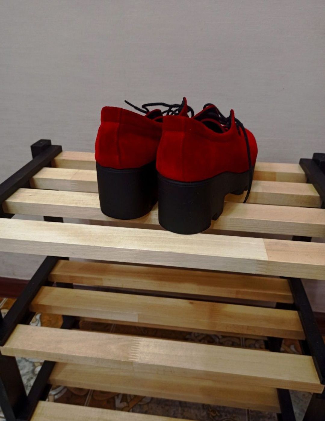 Туфли замшевые на платформе