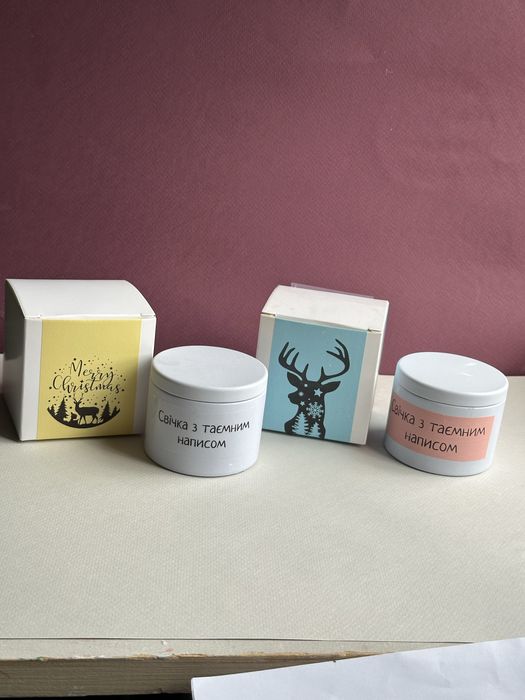 Тара, гіпсові кашпо для свічок, для свечей, коробки