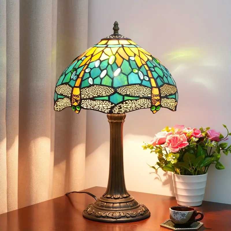 Lampa  witrażowa Tiffany duża