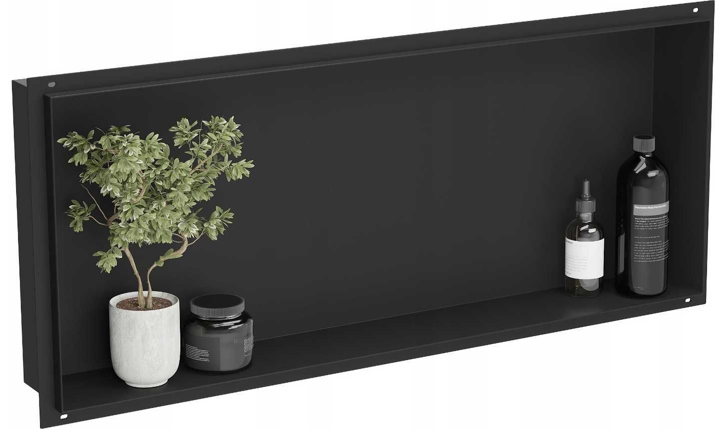 Półka łazienkowa wnękowa 60x30 do kabiny prysznicowej