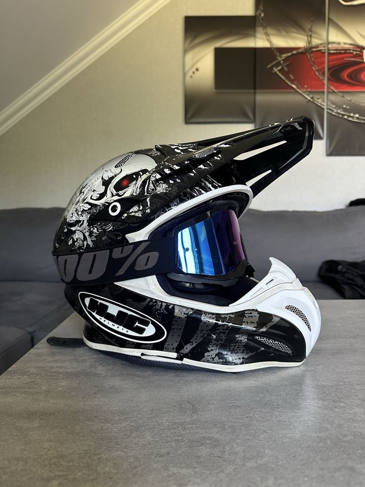 Kask HJC RphaX rozm.L Gogle 100%