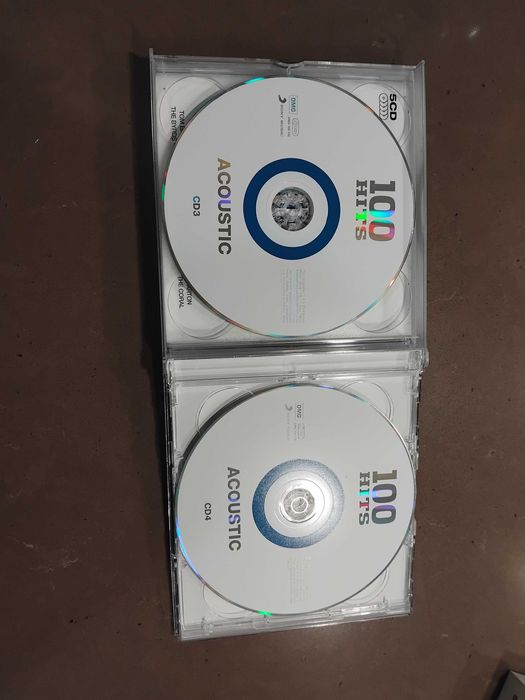 Caixa com 5 cds 100 Hits Acoustic novo