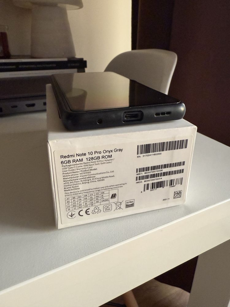 Smartfon redmi note 10 pro 128gb 6gb ram
