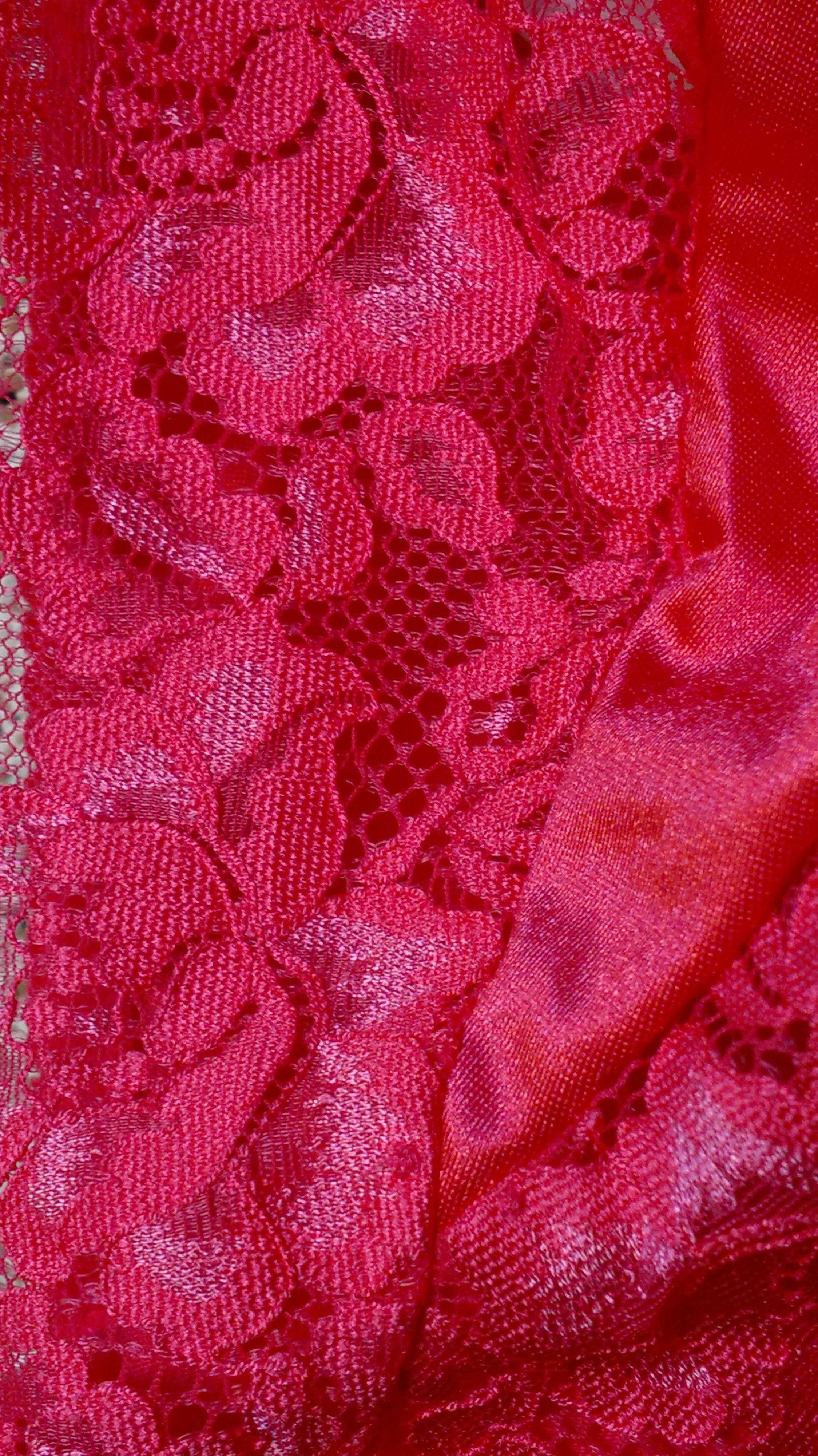 Komplet stanik majtki NOWE koronkowe różowe różowy 85 E XXXL XXL XL